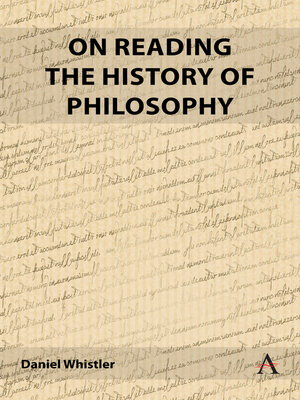 cover image of On Reading the History of Philosophy